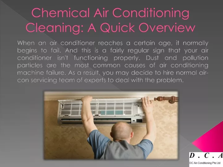 chemical air conditioning cleaning a quick overview
