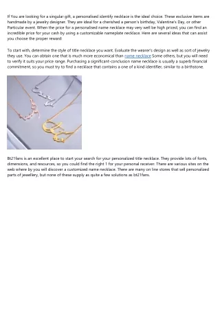 if you are looking for a singular gift