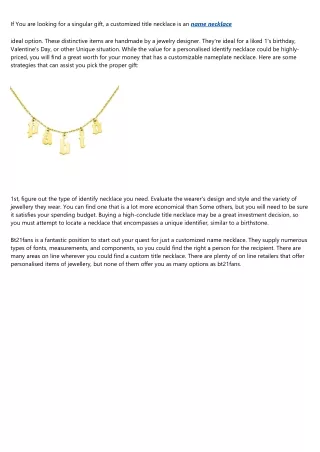 if you are looking for a singular gift