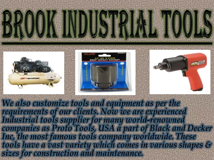 brook i ndustrial tools