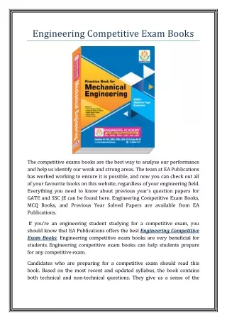 engineering competitive exam books