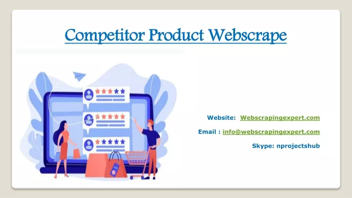 competitor product webscrape
