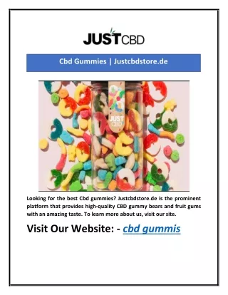 cbd gummies justcbdstore de
