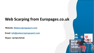 web scarping from europages co uk