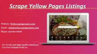 scrape yellow pages listings