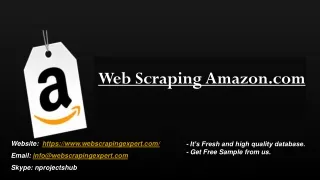 web scraping amazon com