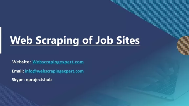 web scraping of job sites