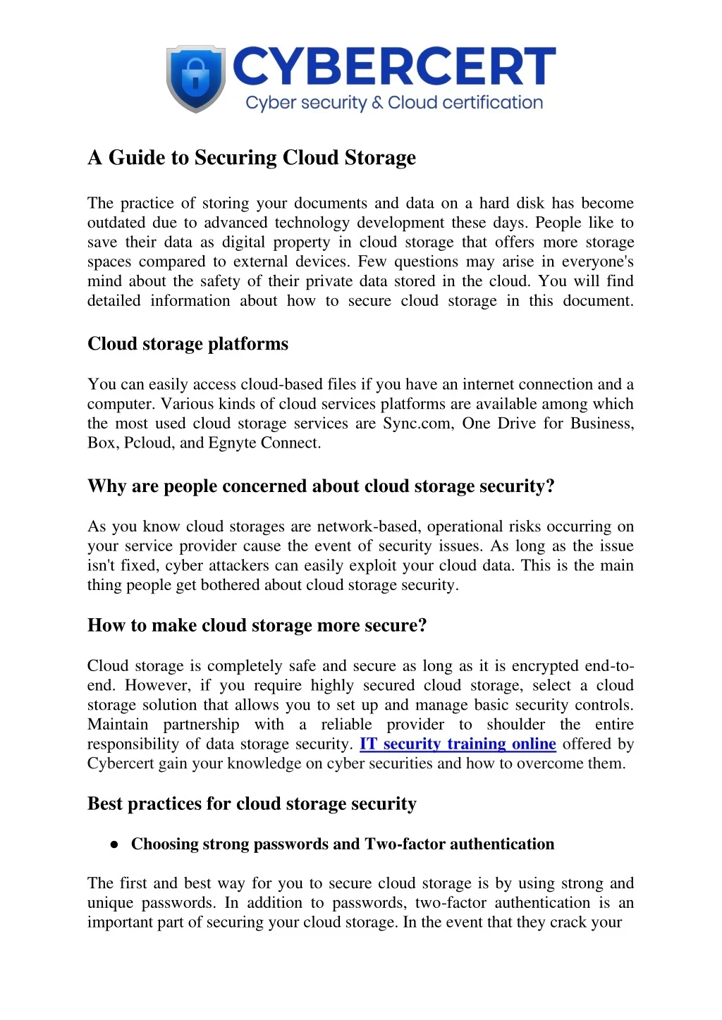 PPT - A Guide to Securing Cloud Storage PowerPoint Presentation, free ...