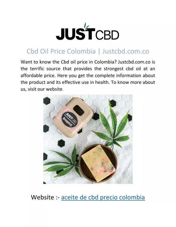 cbd oil price colombia justcbd com co