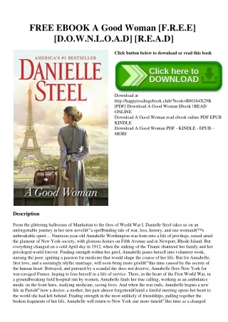 FREE EBOOK A Good Woman [F.R.E.E] [D.O.W.N.L.O.A.D] [R.E.A.D]