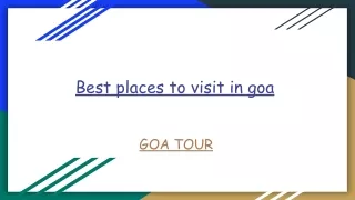 The best place to visit in Goa / Travools