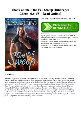 (ebook online) One Fell Sweep (Innkeeper Chronicles  #3) {Read Online}