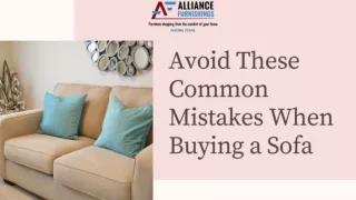 Avoid These Common Mistakes When Buying a Sofa