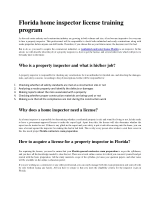 Florida home inspector license training program-converted
