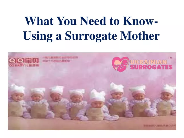 what you need to know using a surrogate mother