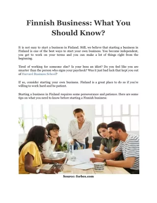 Finnish Business_ What You Should Know_