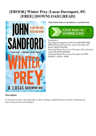 [EBOOK] Winter Prey (Lucas Davenport  #5) [FREE] [DOWNLOAD] [READ]