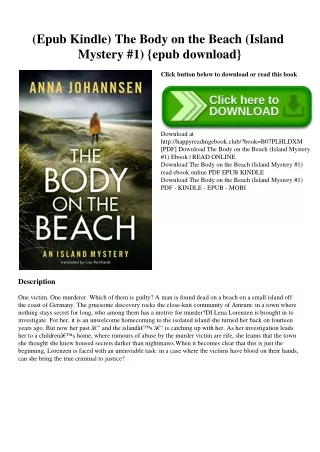 (Epub Kindle) The Body on the Beach (Island Mystery #1) {epub download}