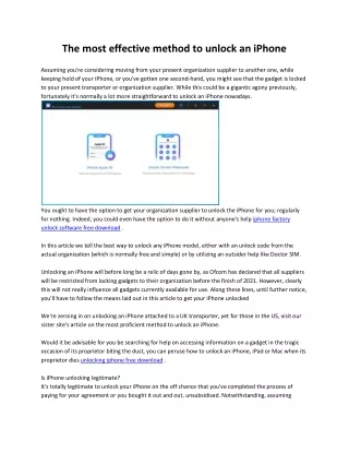 iphone unlocking software free download