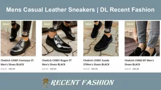 Men's Casual Leather Sneakers -  DLRecentFashion