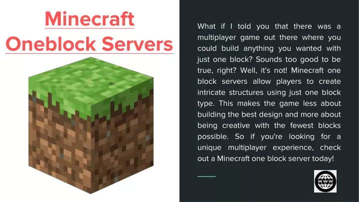 minecraft oneblock servers