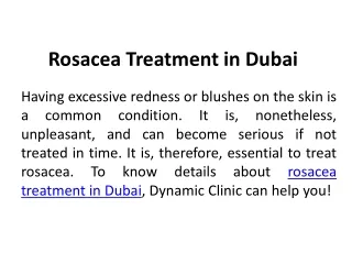 What Is Rosacea
