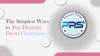 The Simplest Ways to Buy Hyundai Diesel Generators