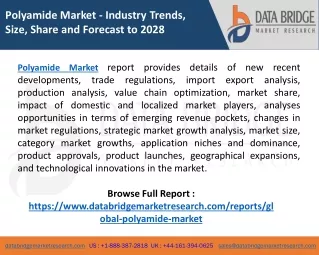 polyamide market industry trends size share