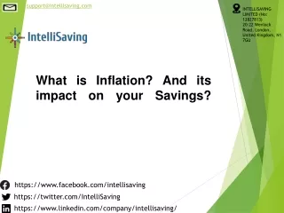 What is Inflation, And its impact on your Savings