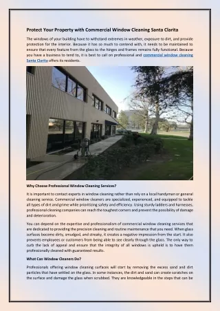 protect your property with commercial window