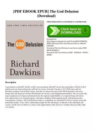 [PDF EBOOK EPUB] The God Delusion (Download)