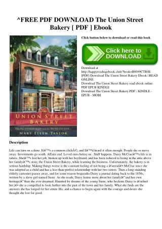 ^FREE PDF DOWNLOAD The Union Street Bakery [ PDF ] Ebook