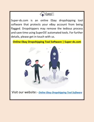 Online Ebay Dropshipping Tool Software | Super-ds.com