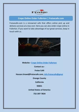 crepe online order fullerton fraisecafe com