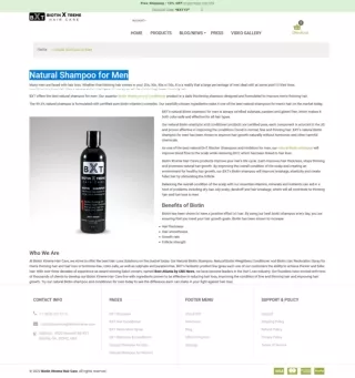Natural Biotin Shampoo for Men