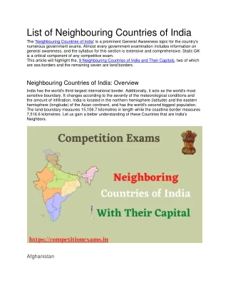 List of Neighbouring Countries of India-converted (1)