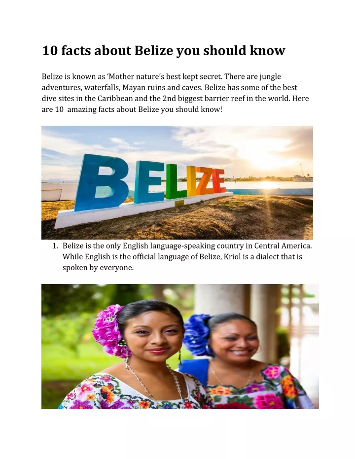 10 facts about belize you should know belize