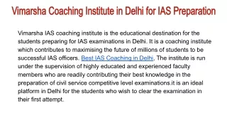 How to choose the Best IAS coaching in Delhi?