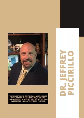 Jeffrey Piccirillo | Board-Certified Orthopedic Surgeon | USA