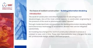 the future of resilient construction building