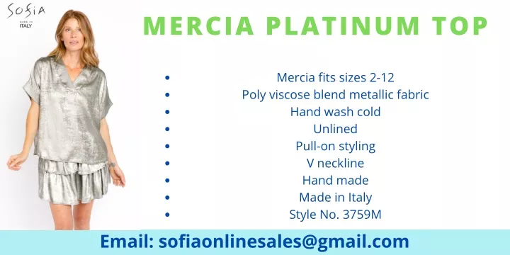 mercia platinum top