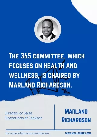 Marland Richardson | The 365 committee which focuses on health and wellness | US