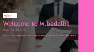 welcome to m badalba