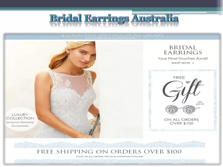 bridal earrings australia