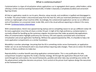 what is conteneurisation