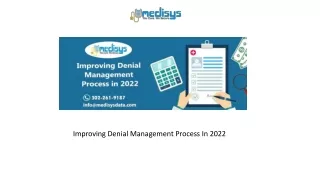 improving denial management process in 2022