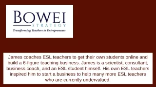 james coaches esl teachers to get their