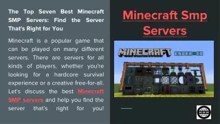 Minecraft Smp Servers
