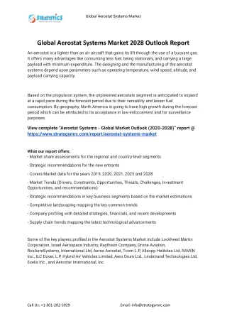 global aerostat systems market