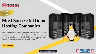 most successful linux hosting companies